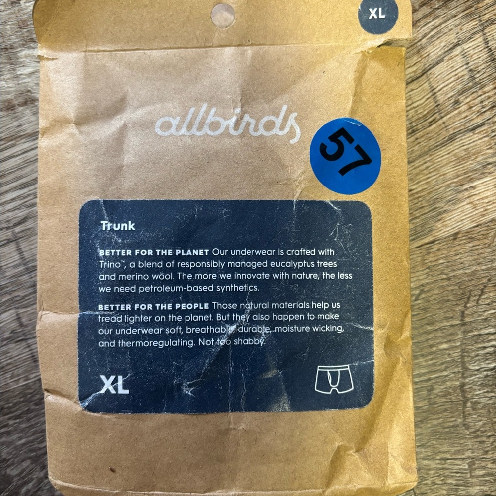 Allbirds Trunk Underwear XL - Blue